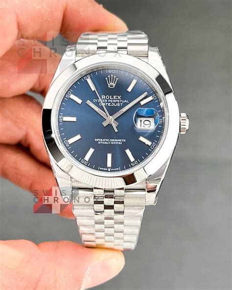 rolex datejust 41 126300 blau|rolex 126300 retail price.